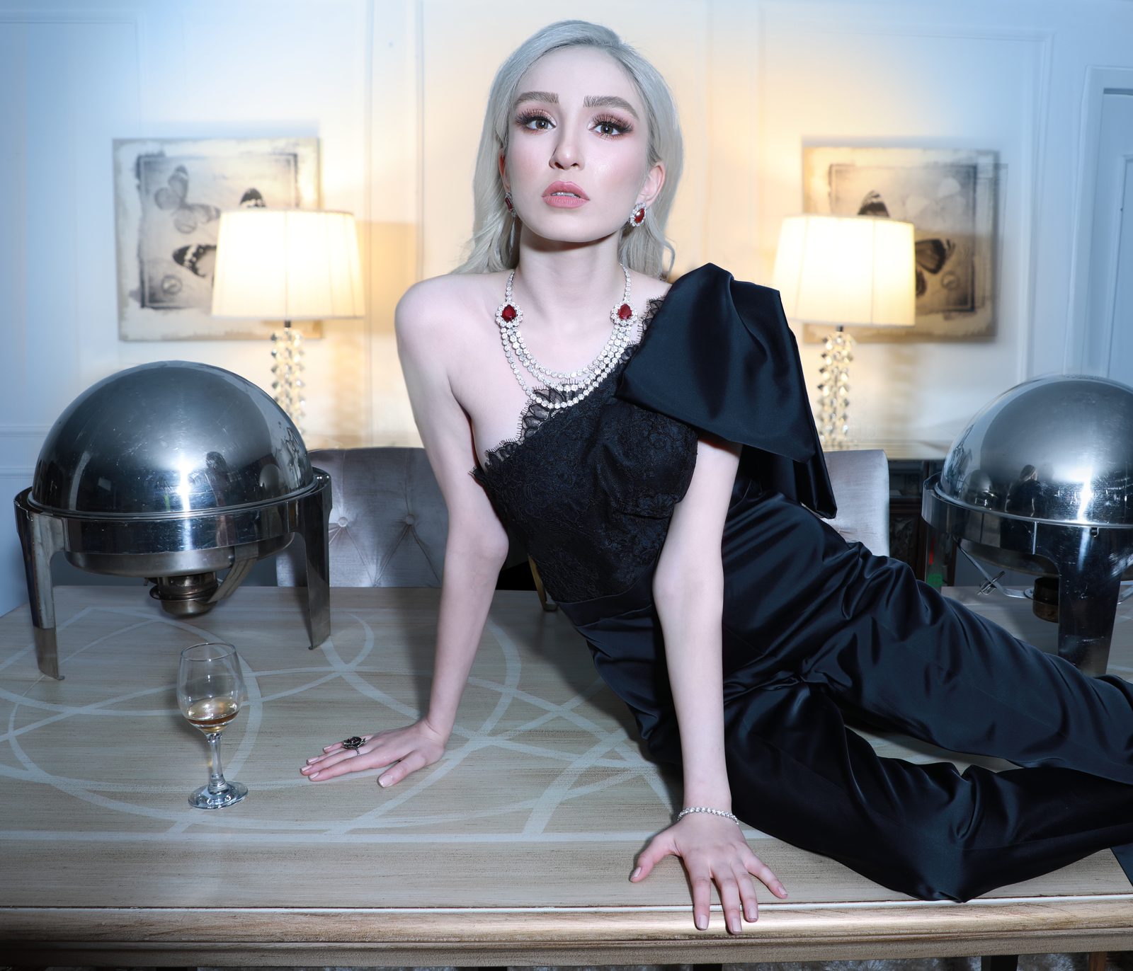 Fashion and editorial makeup for a photography campaign