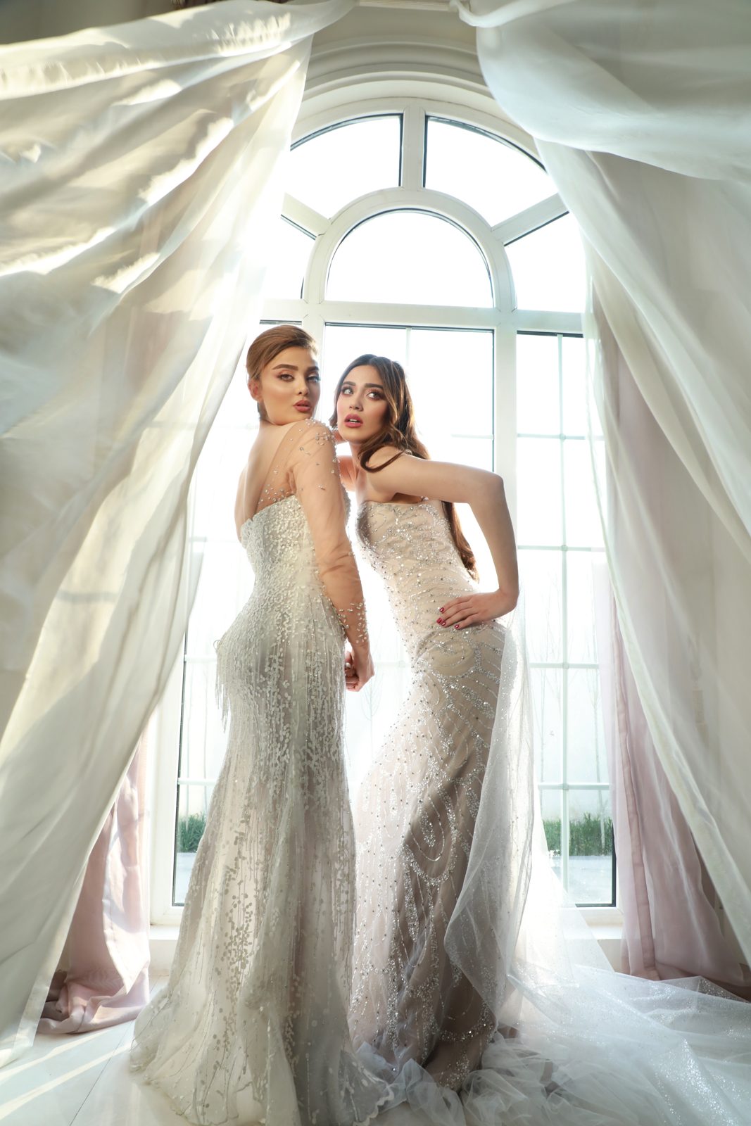 Bride with soft, luminous bridal makeup by Haleh, photographed in natural light