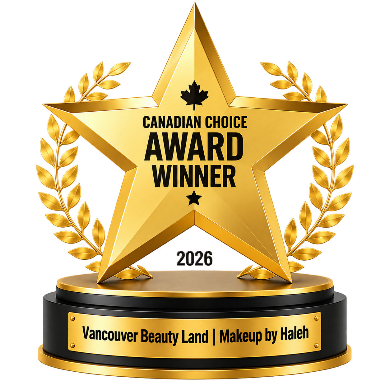 Canadian Choice Award 2026 Winner – Vancouver Beauty Land | Makeup by Haleh